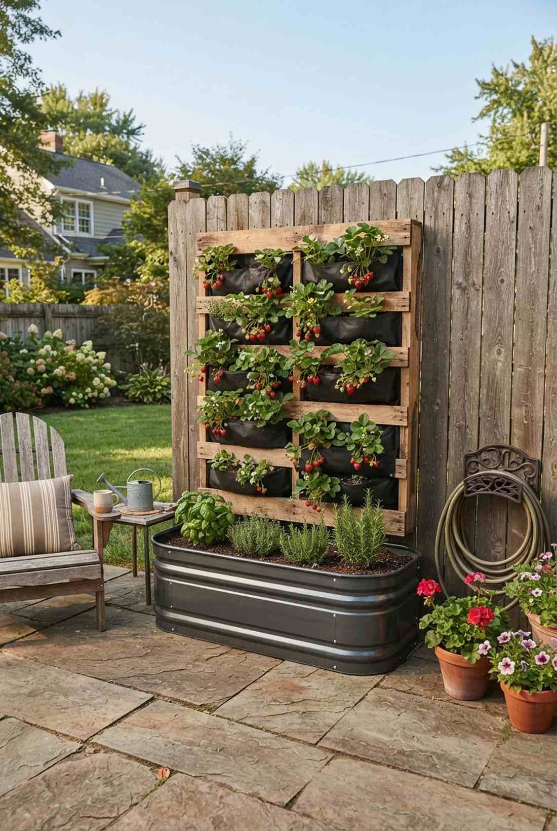vertical pallet wall