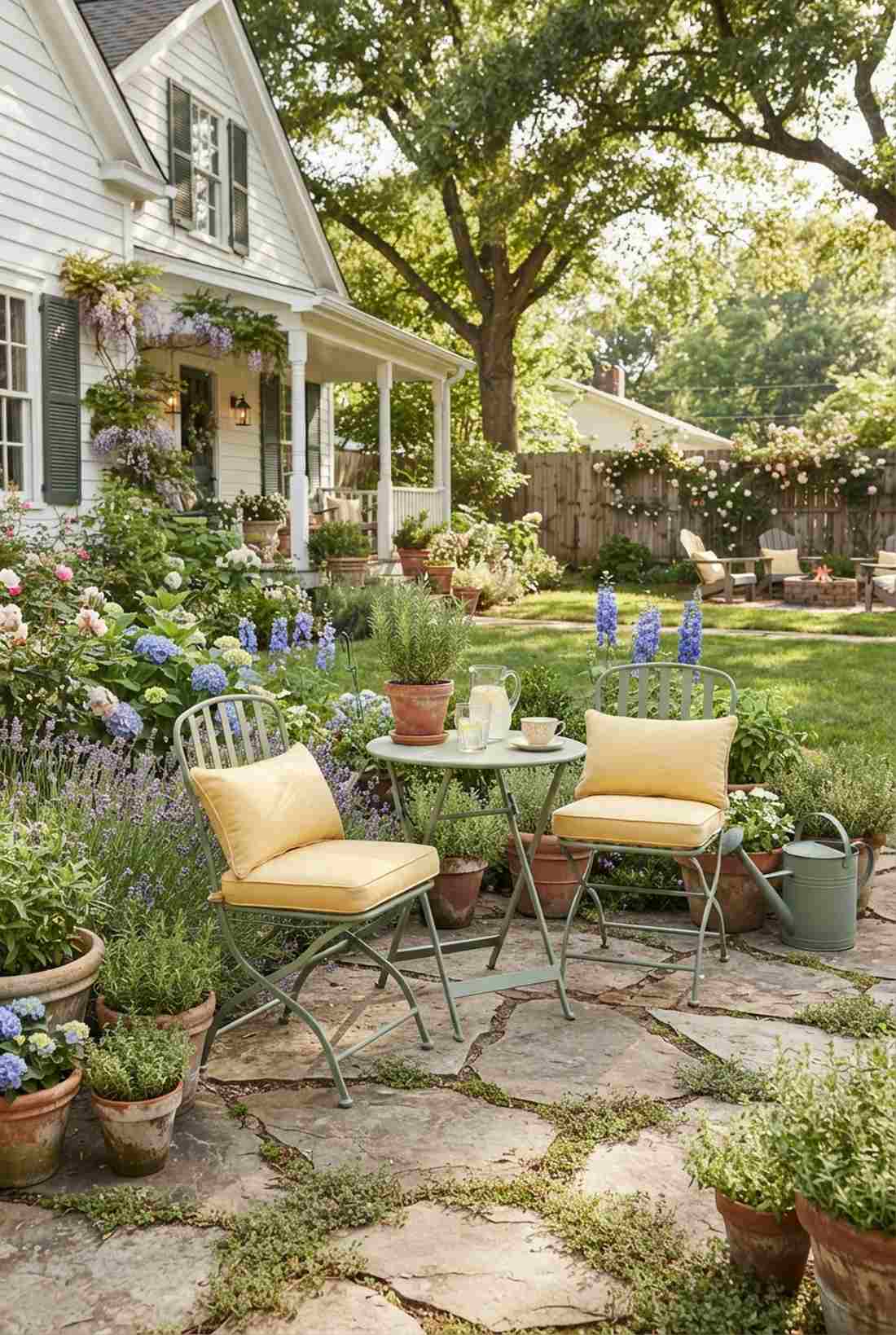 yellow and sage green farmhouse pairing