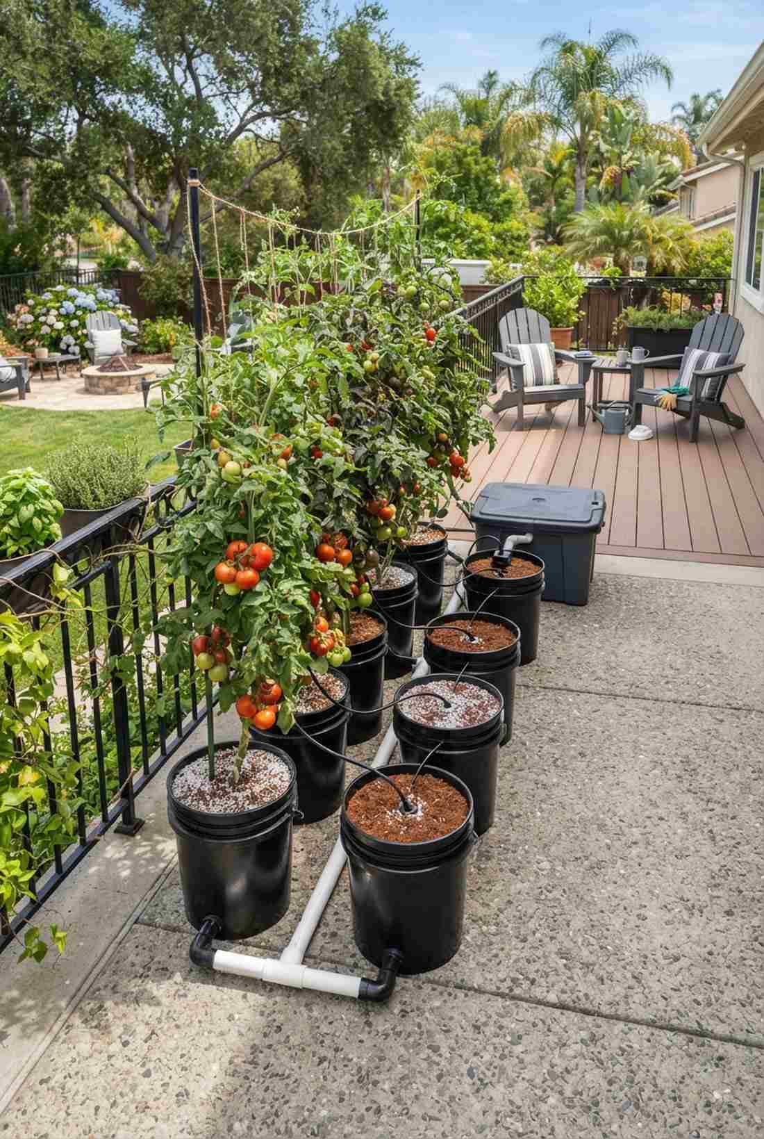 balcony dutch bucket systems
