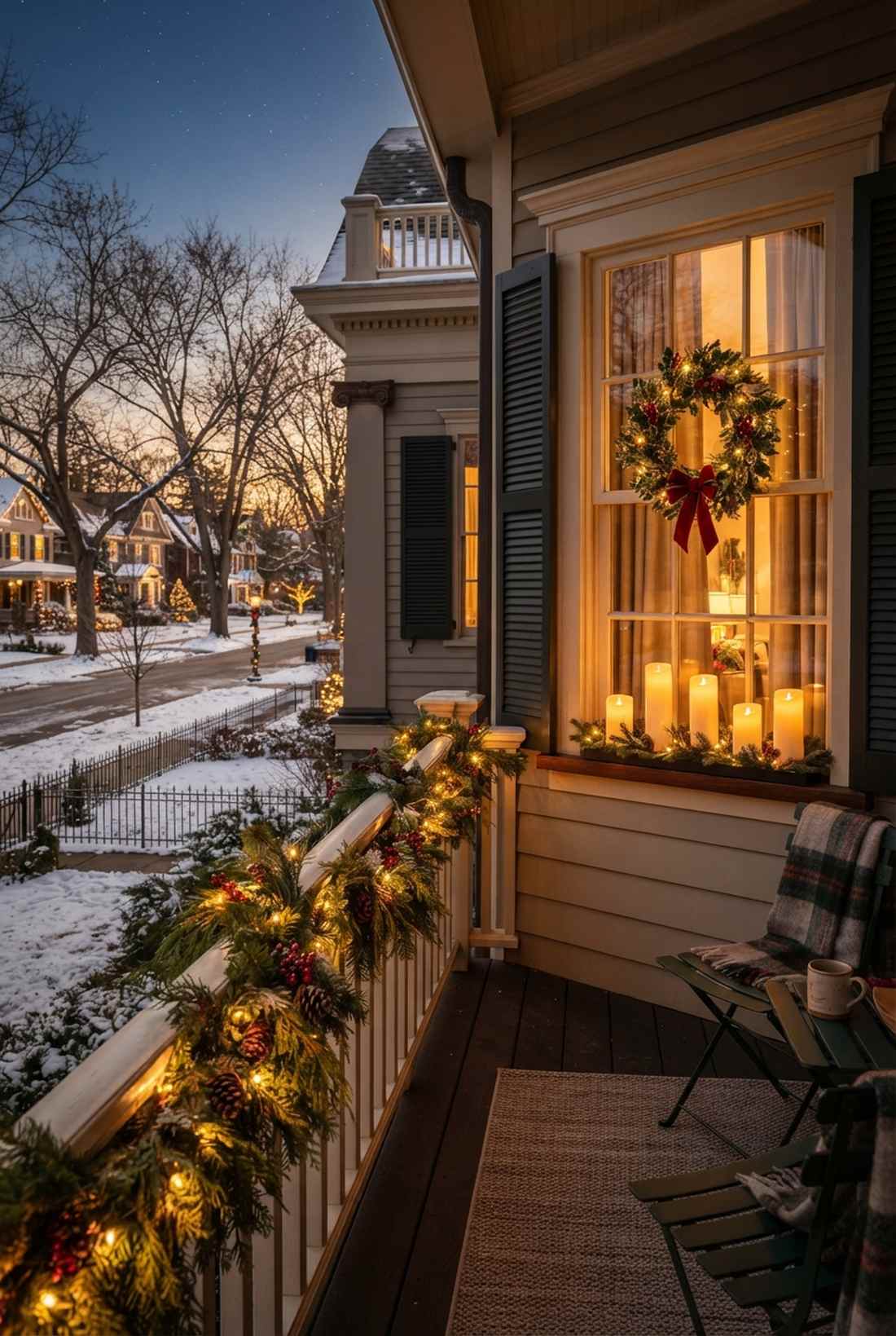 battery candle window display