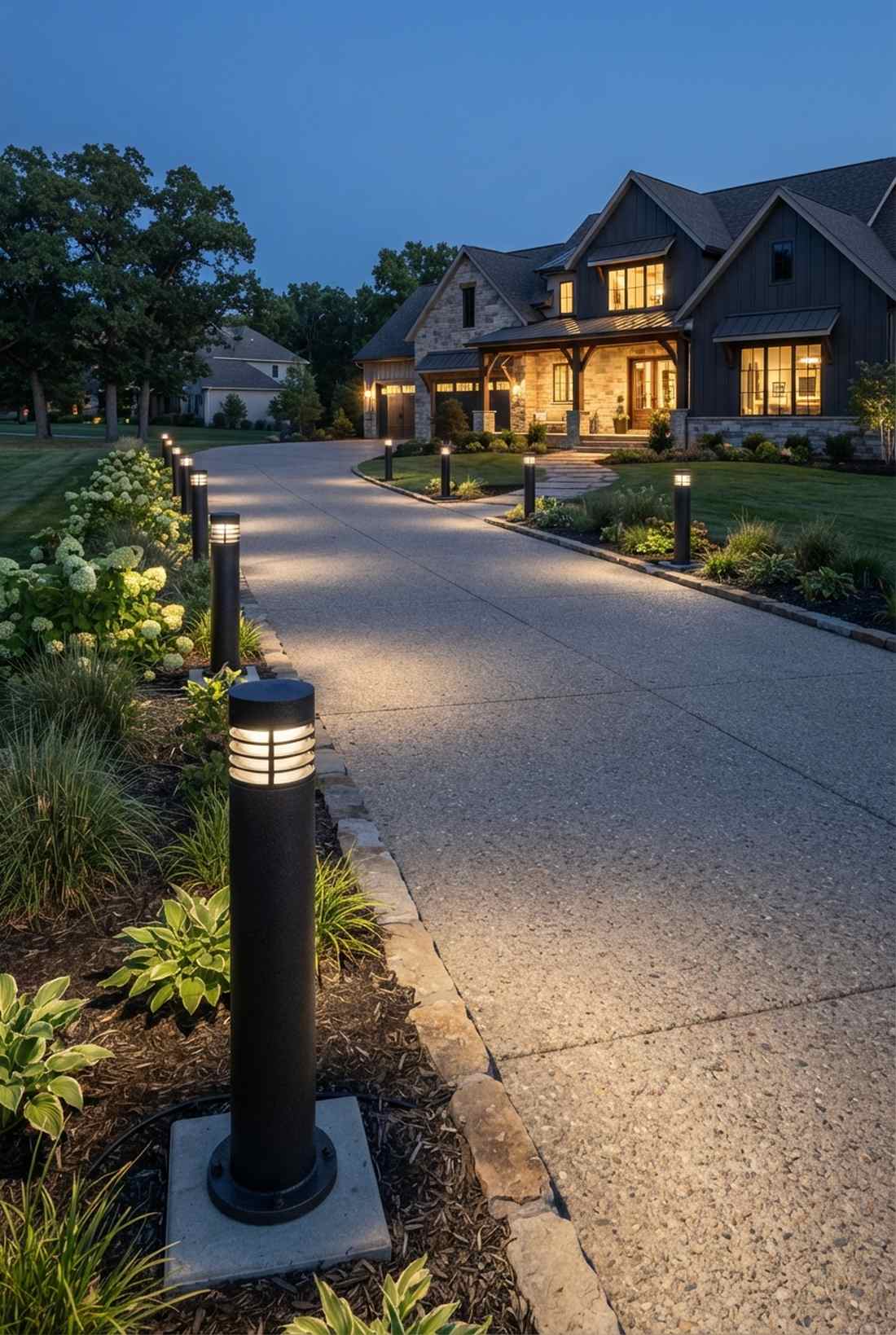 bollard light spacing