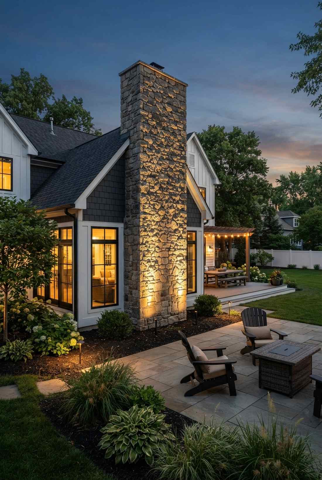 chimney masonry grazing