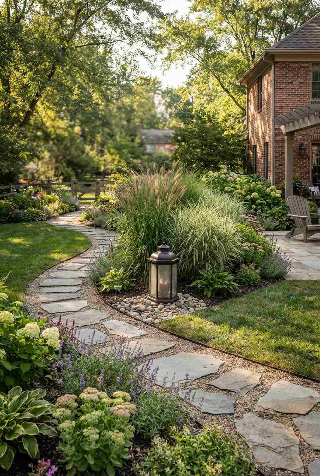 curved path revealing sequential views