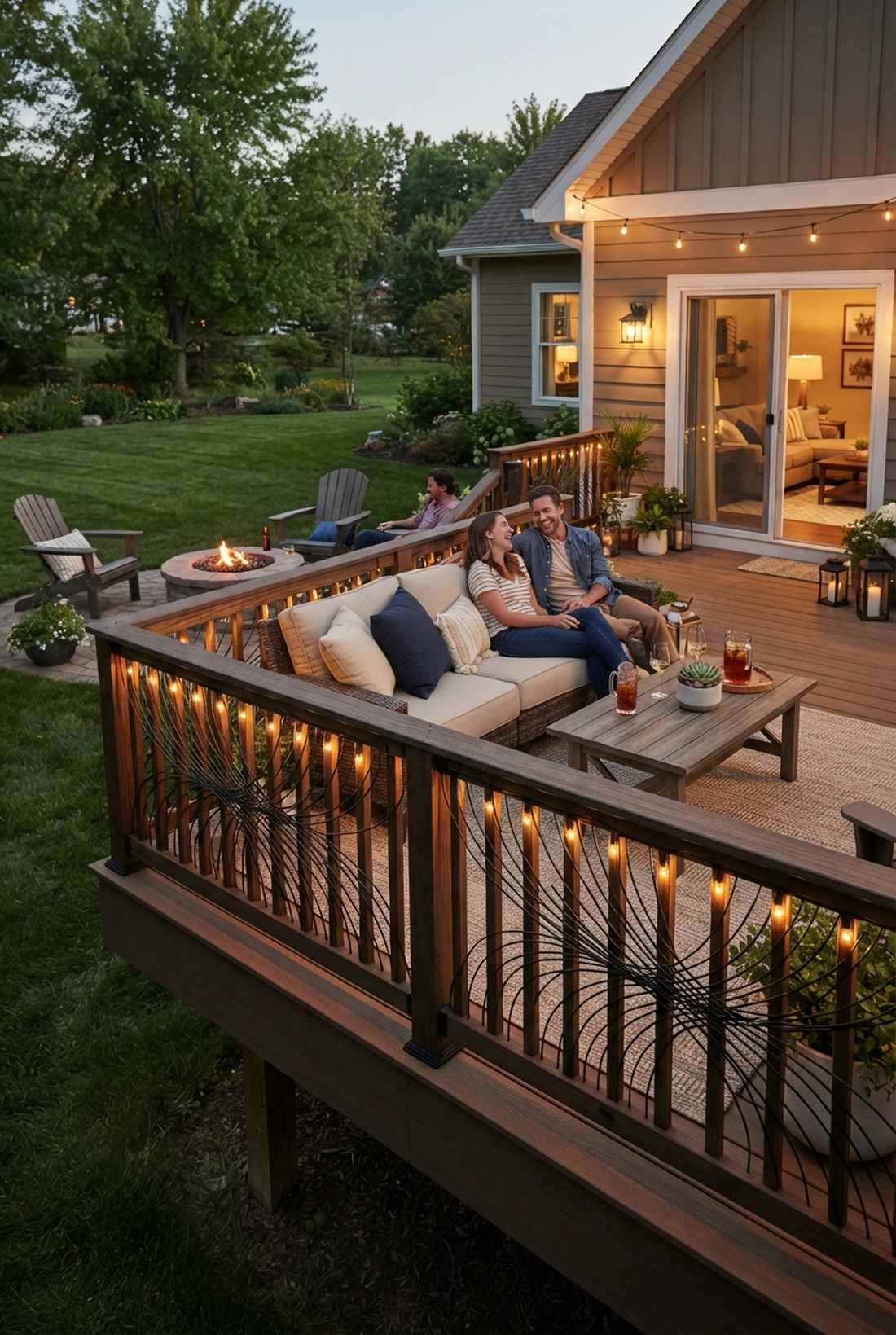 deck railing integration
