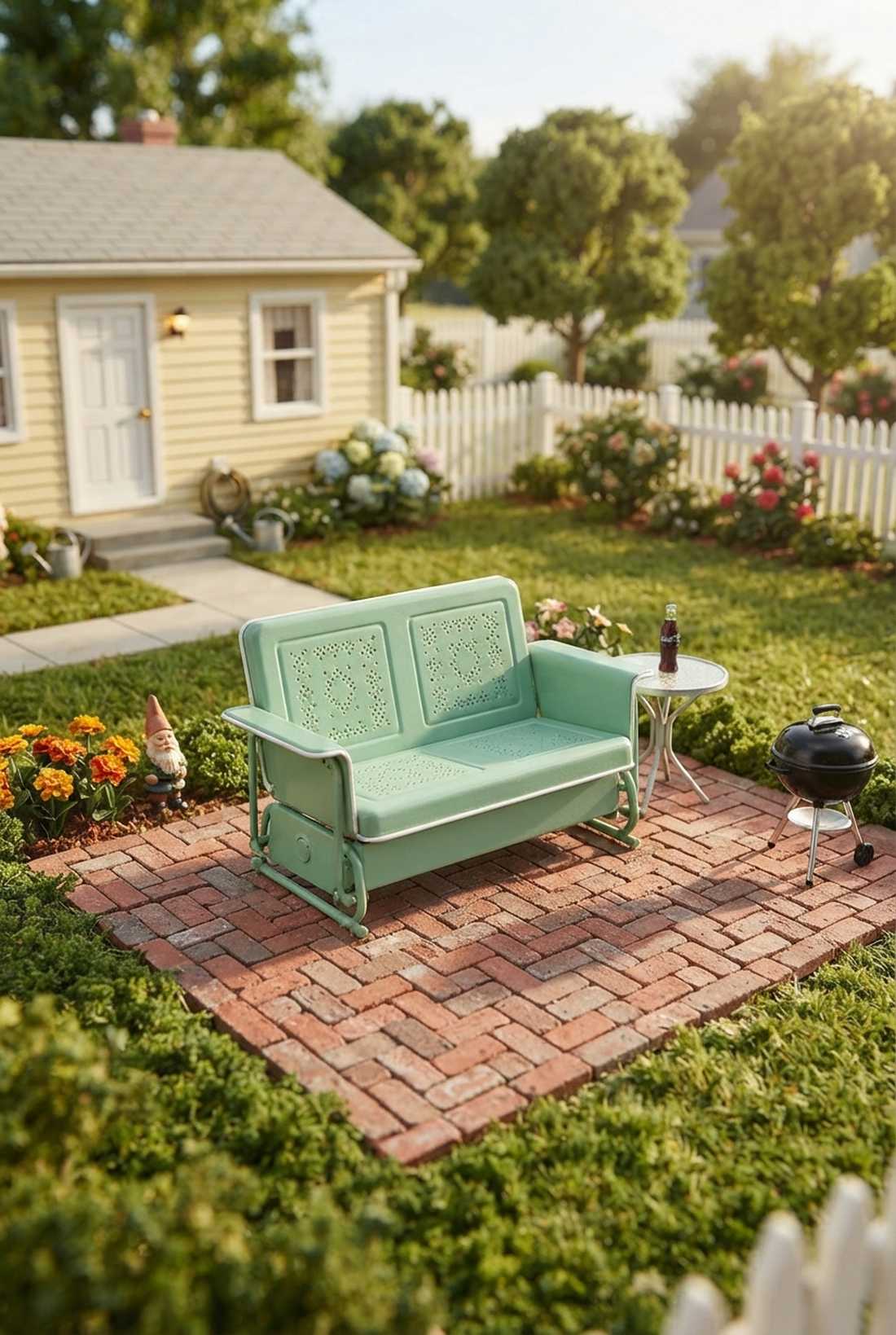 double glider bench