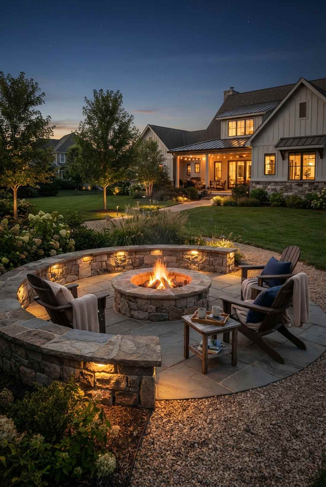 fire pit perimeter lighting