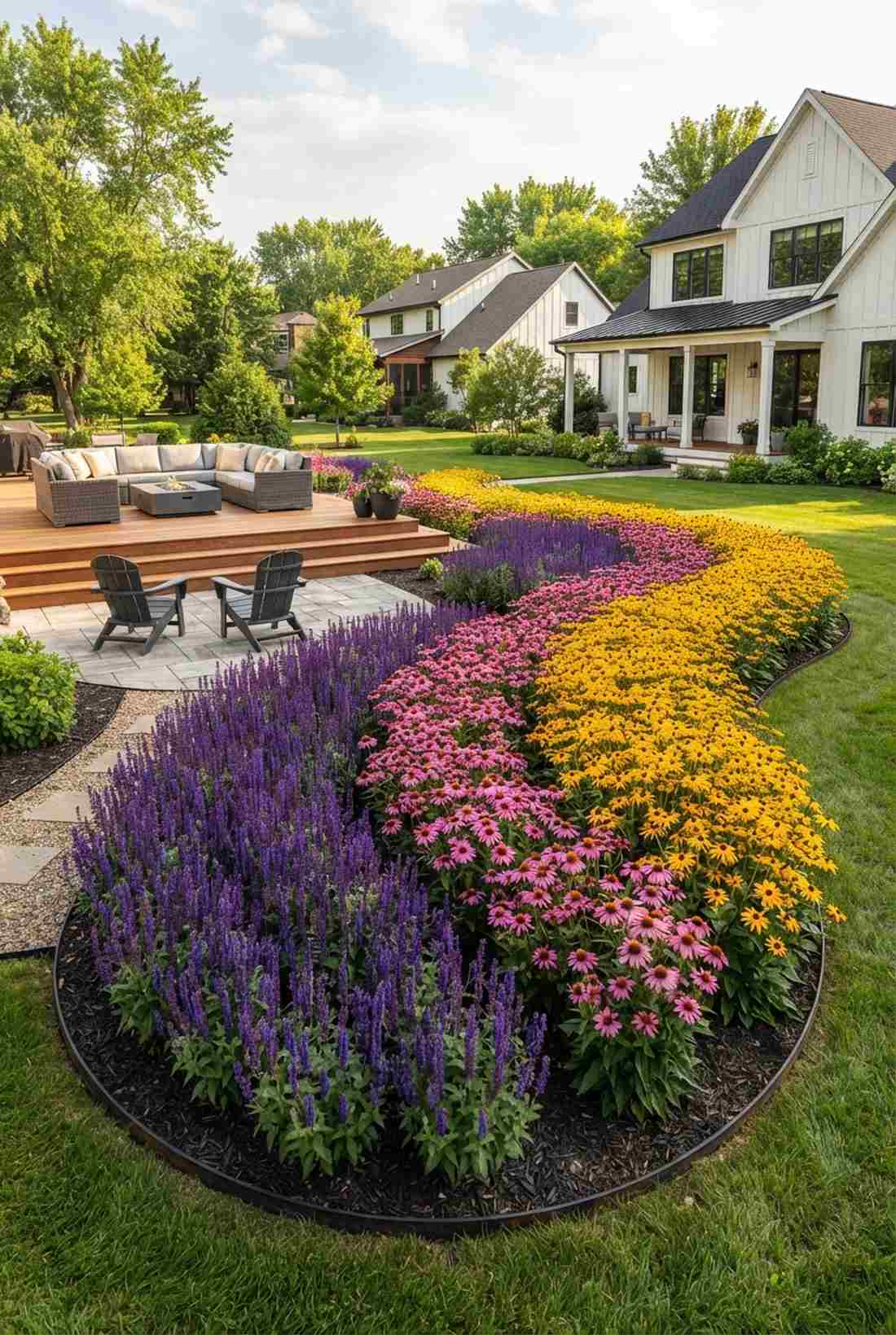 flowering perennial color drifts