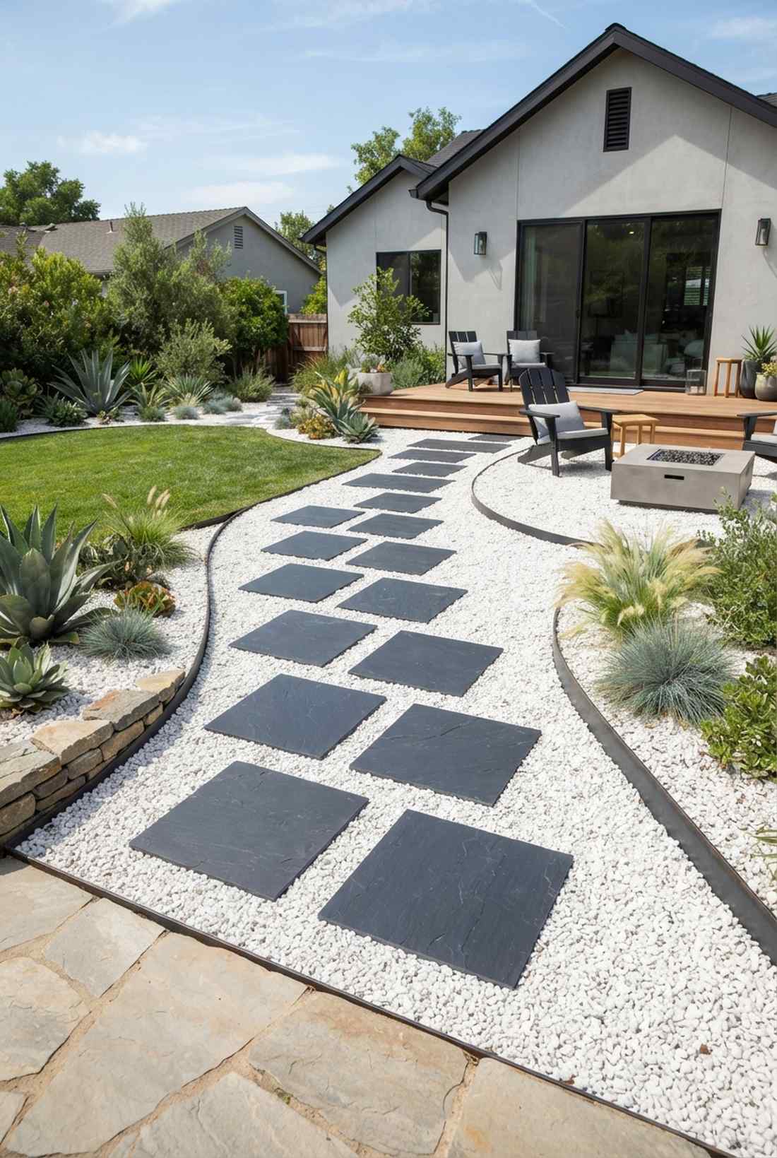 gravel mulch surround