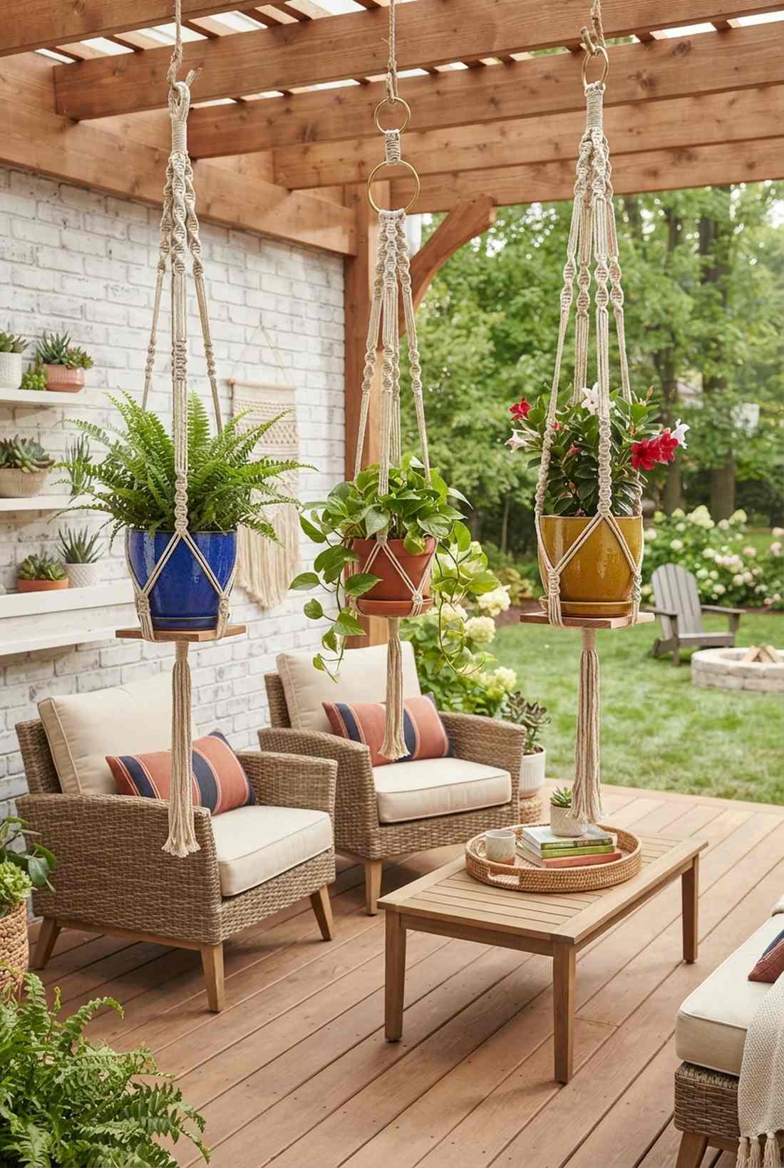 macrame plant hangers