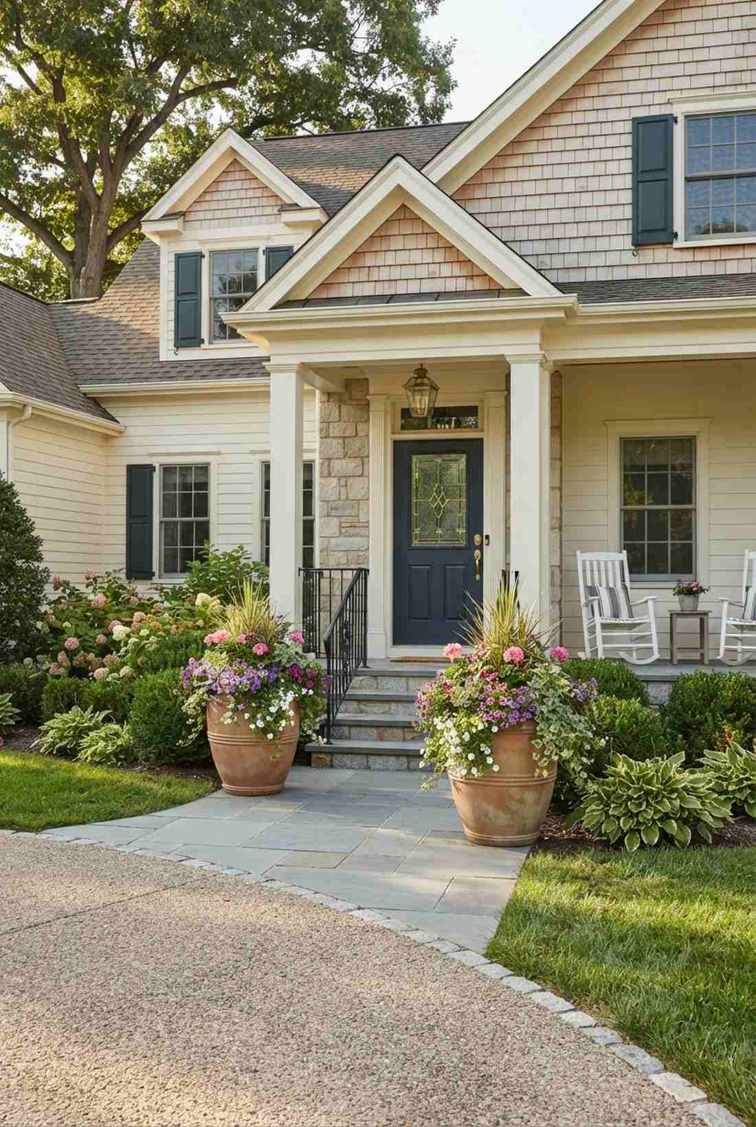 matching container plantings