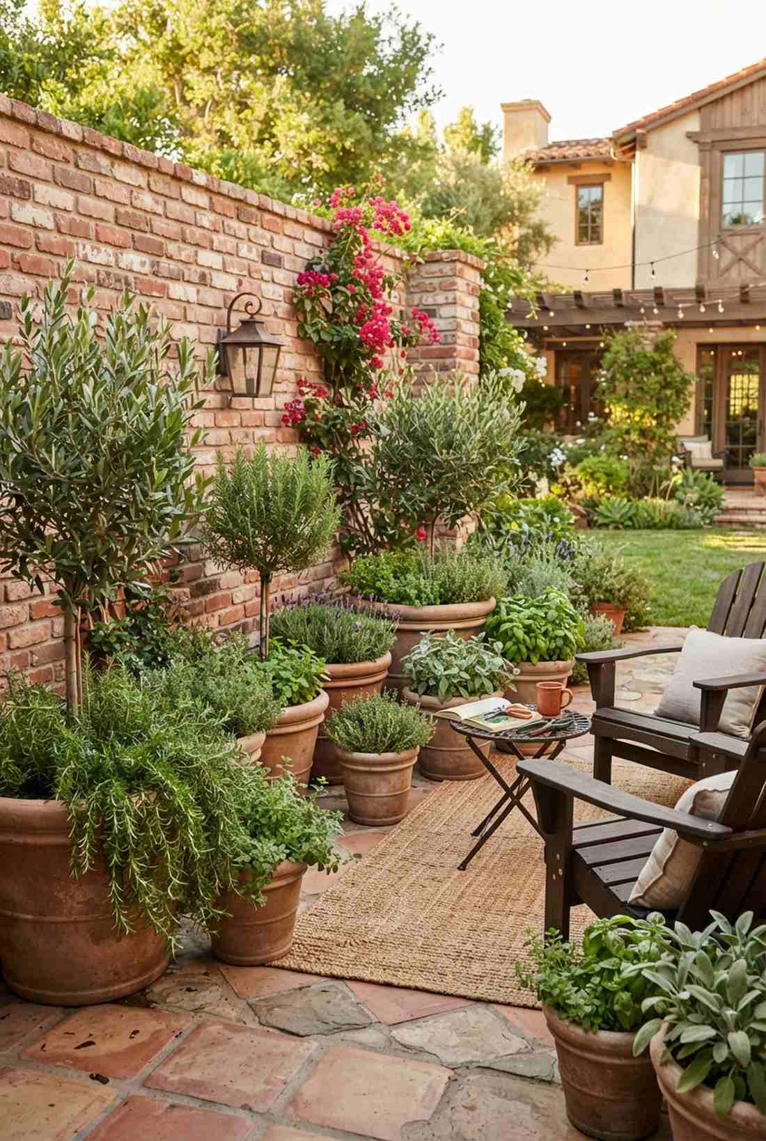 mediterranean terrace garden