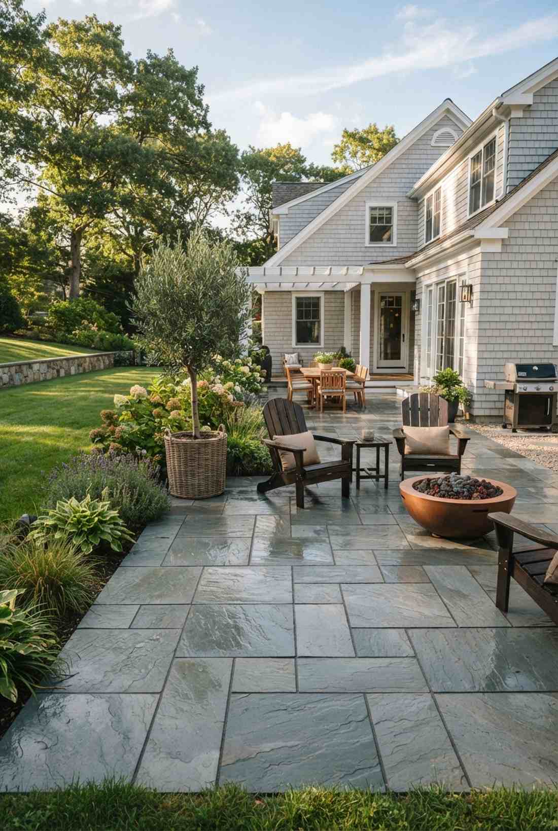 bluestone paver terraces