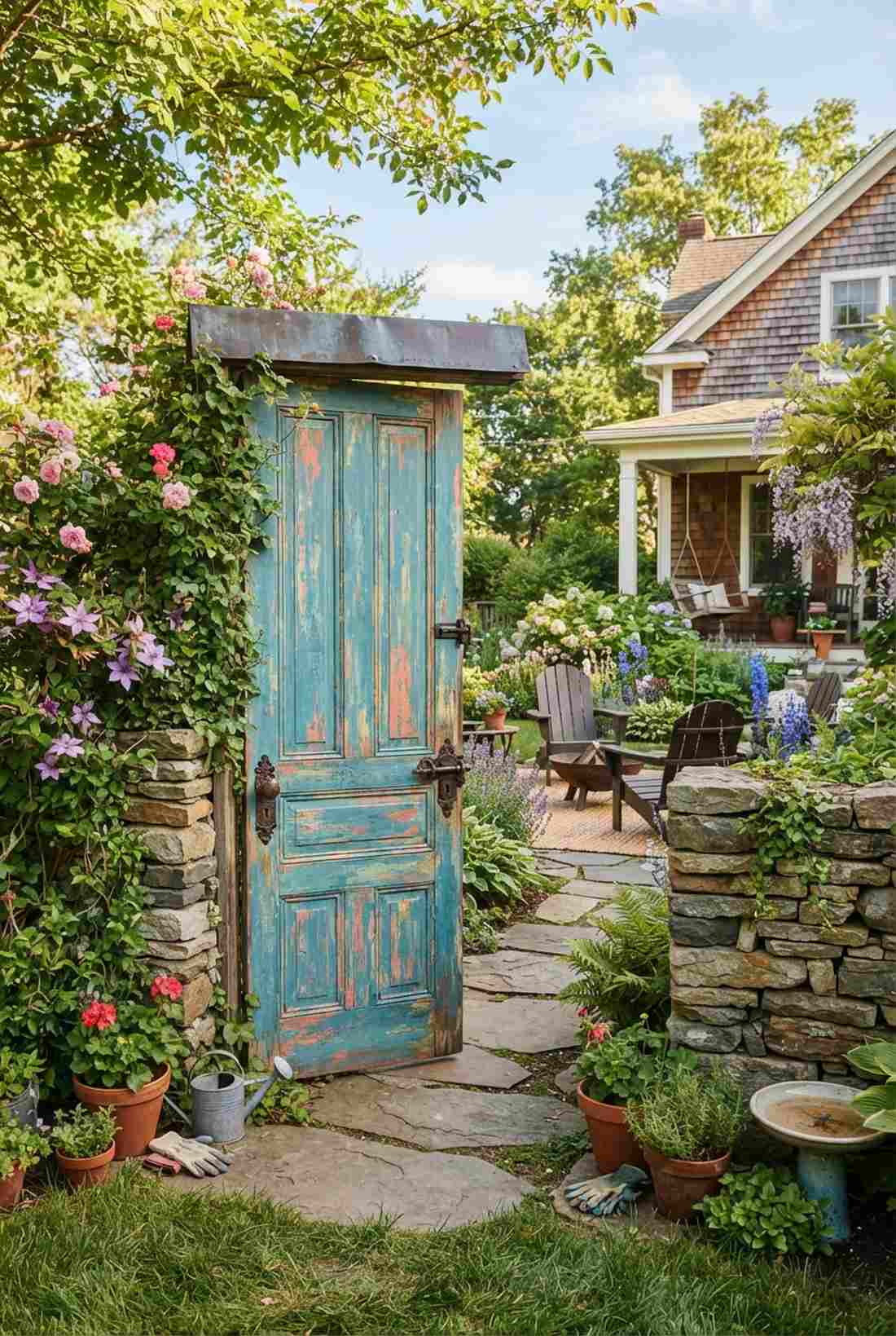 custom salvaged door gate