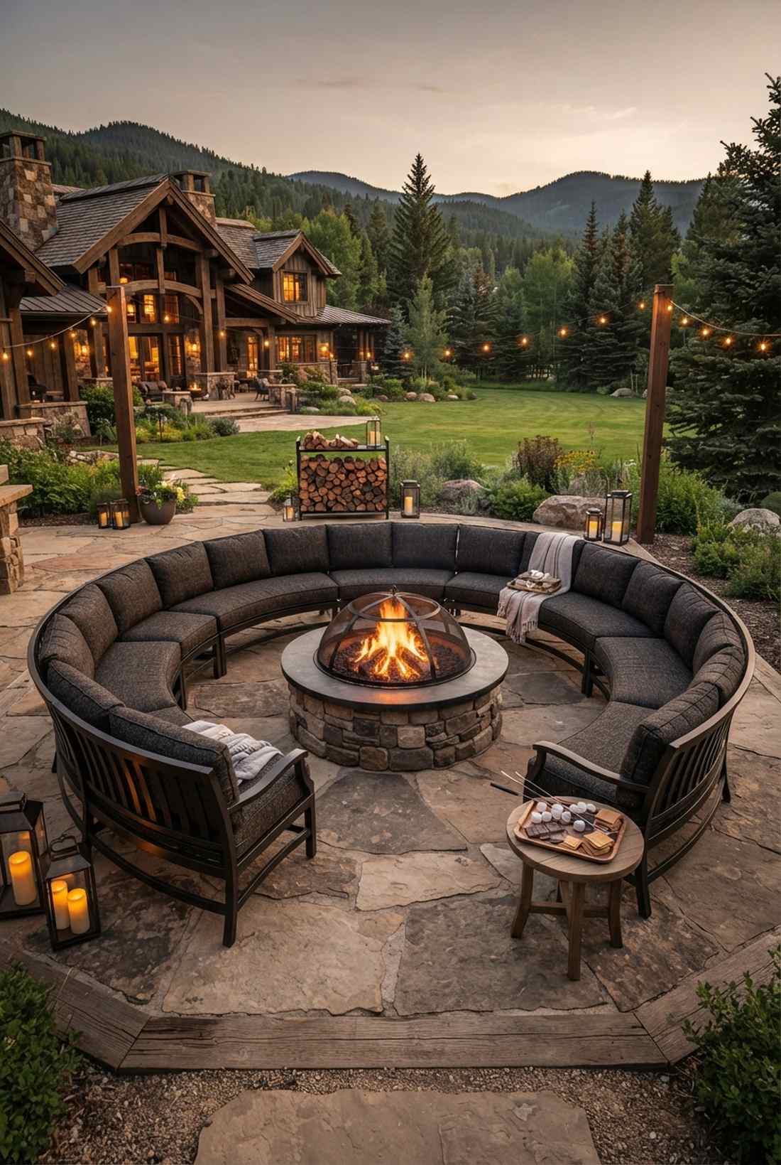 fire pit surround seating