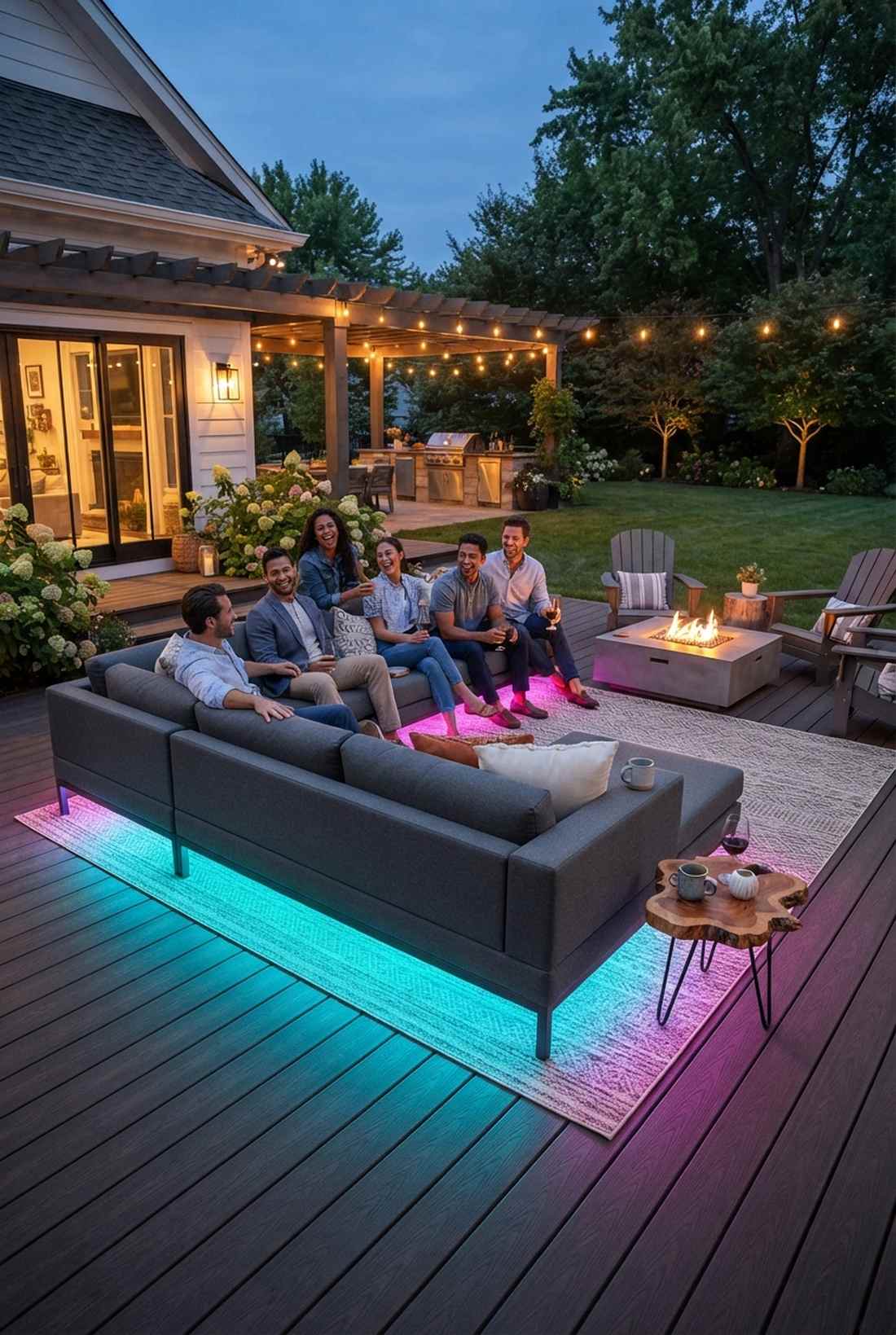 led strip under furniture