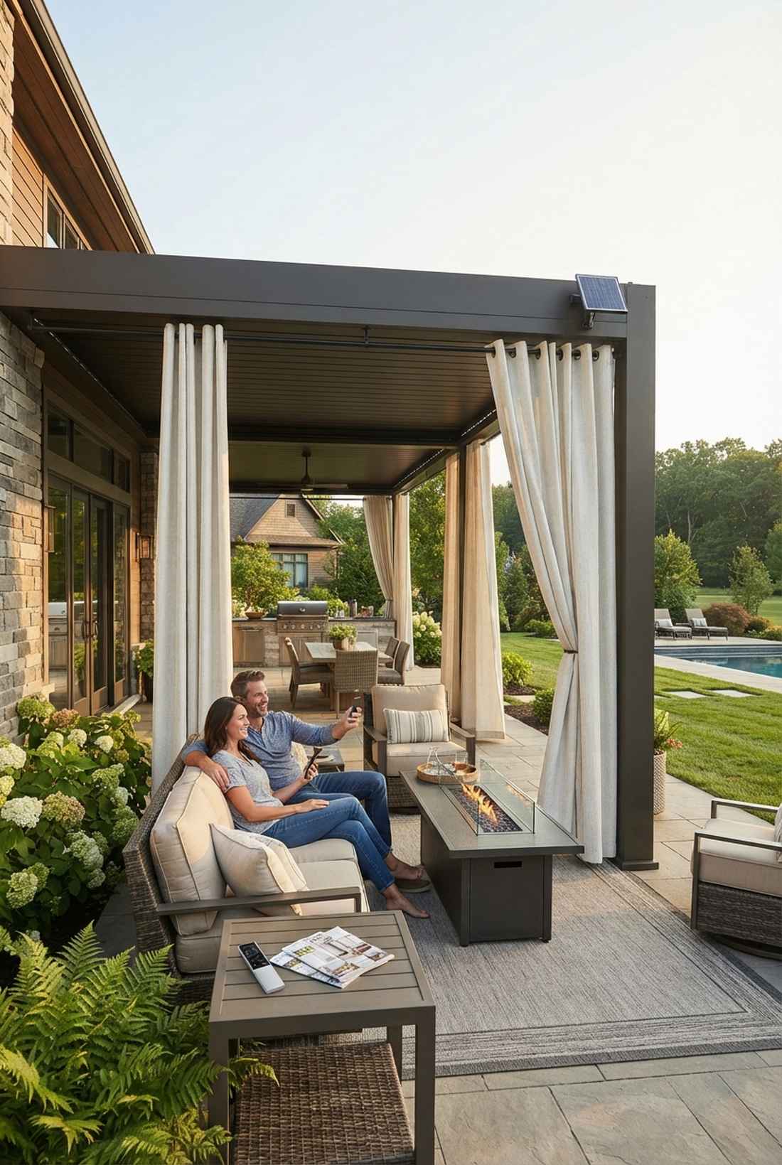 motorized curtain tracks with remote control