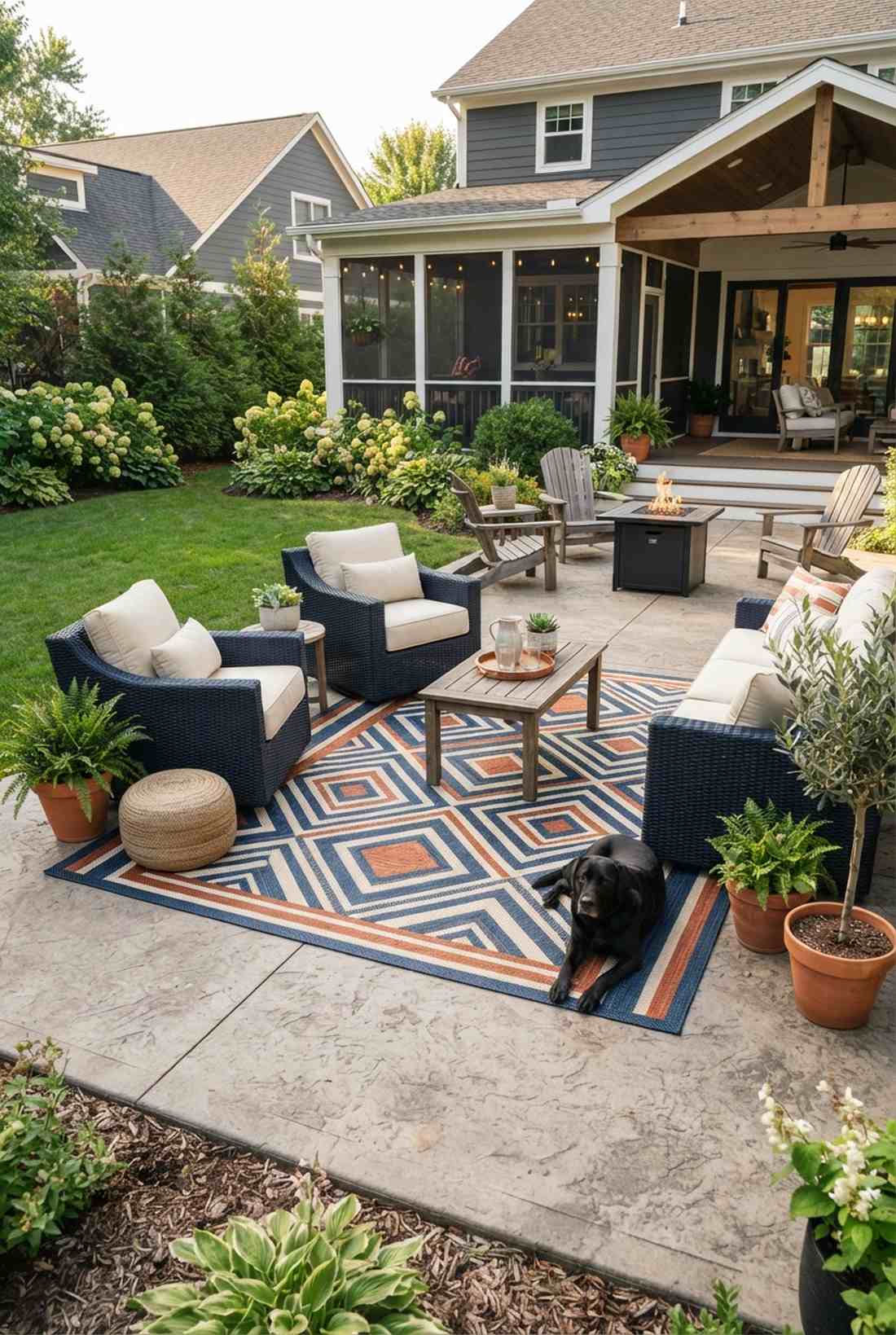 outdoor area rugs for zone definition