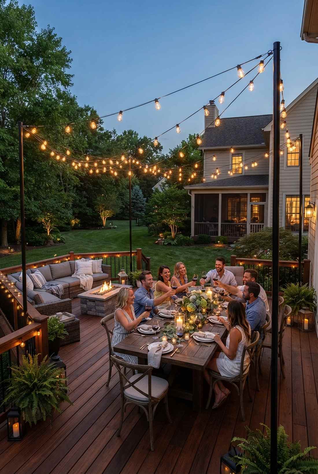 string light canopy