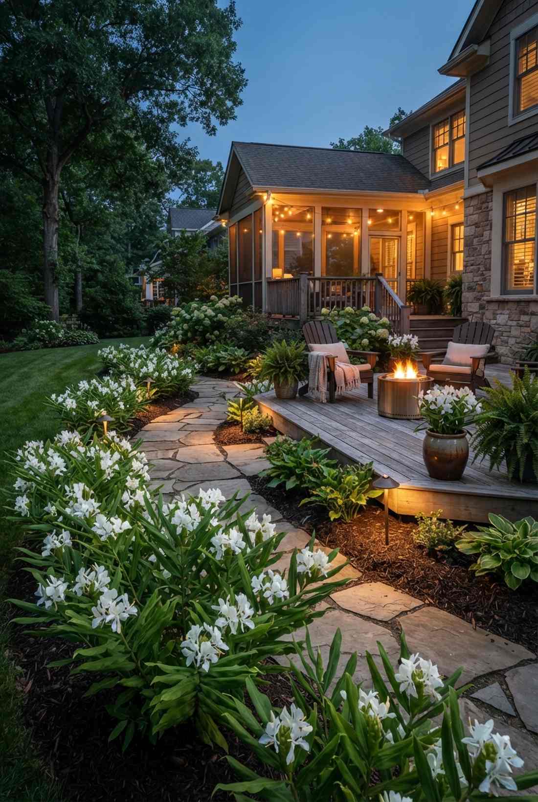 white ginger lily