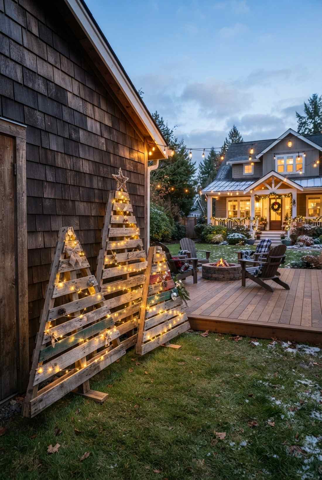 wooden pallet christmas trees