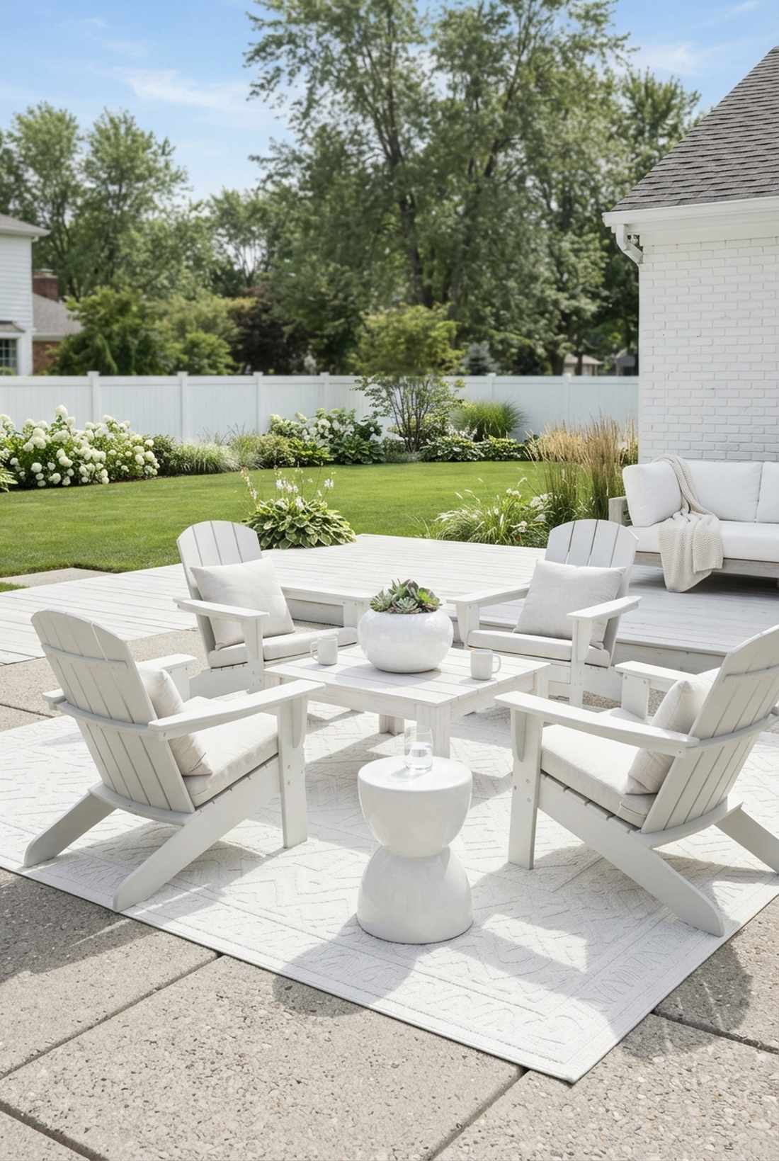all white with texture variation