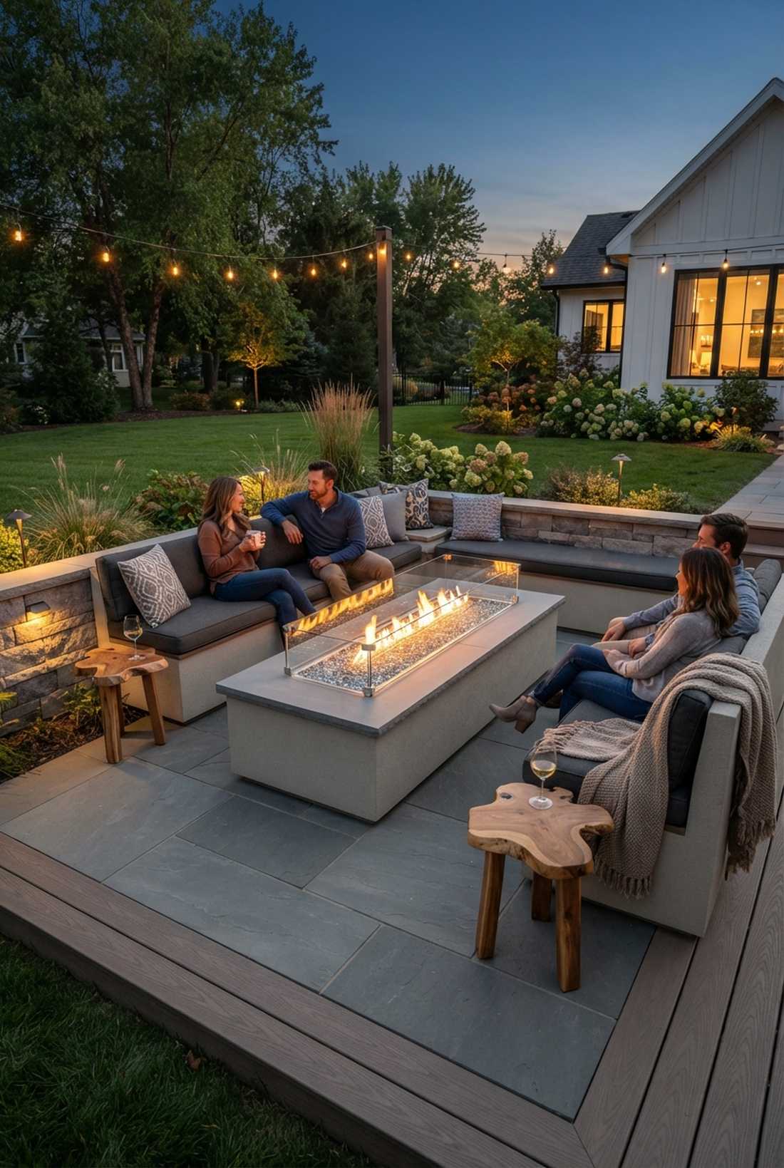 fire pit gathering areas