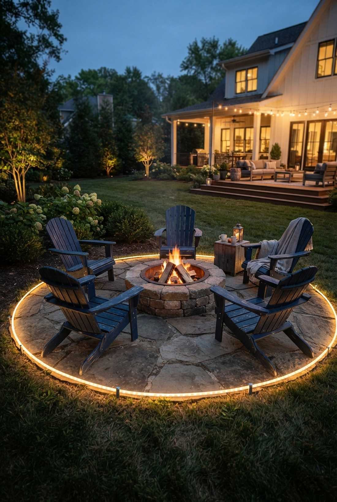 fire pit perimeter lighting