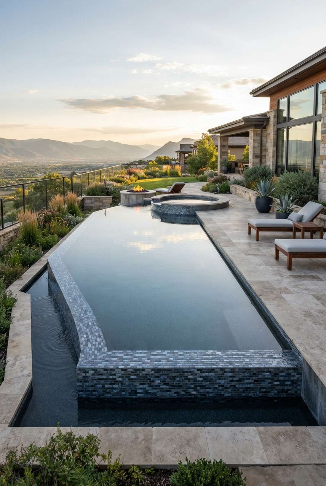 infinity edge pool spa