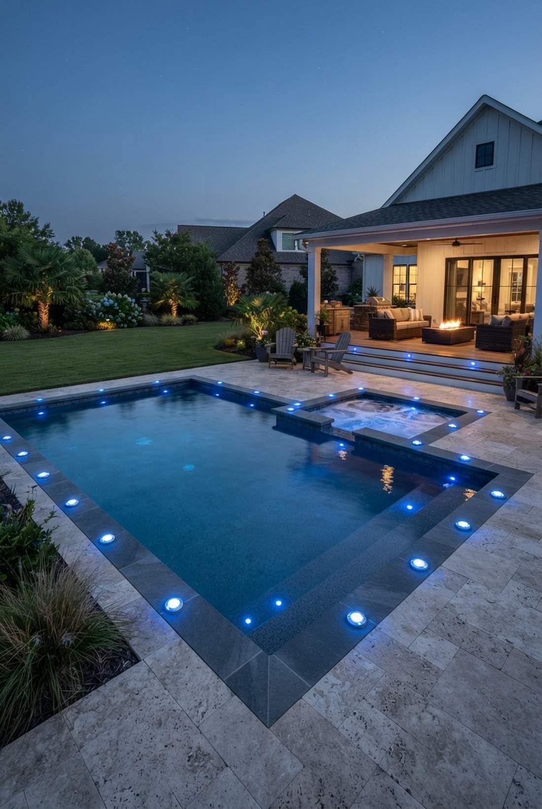 pool deck safety perimeter lights