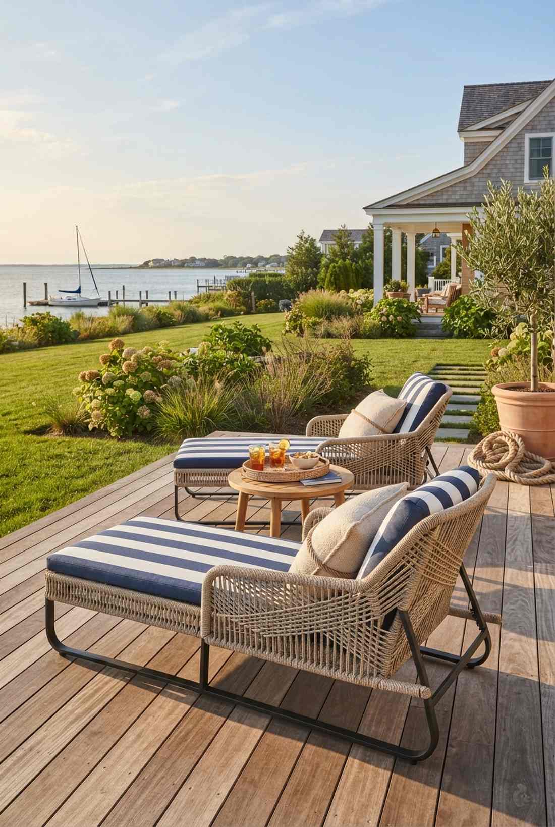 woven rope lounge chairs