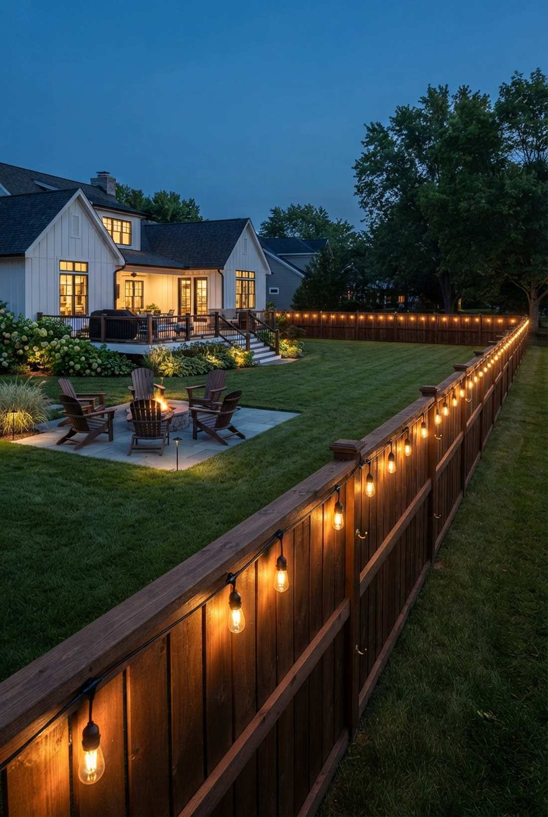 fence line border lighting