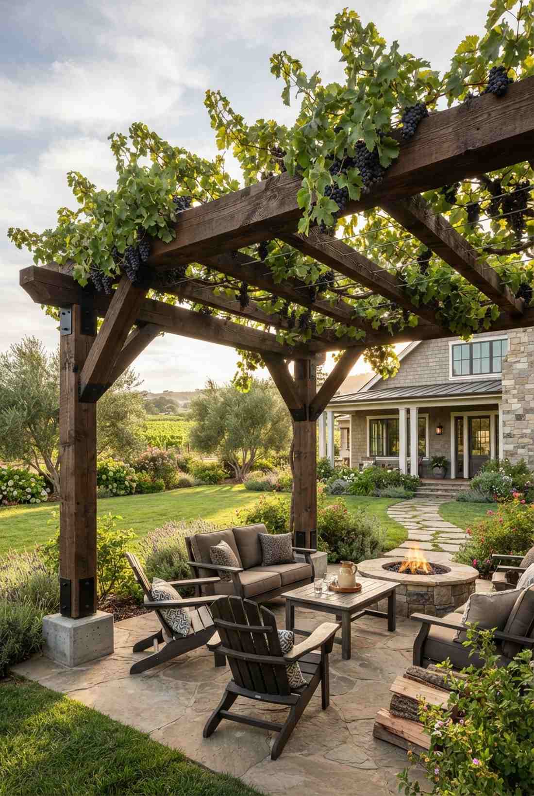 grape arbor overhead system