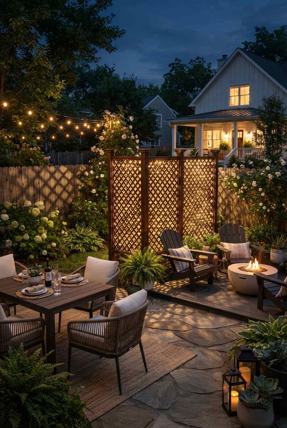 lattice screen backing