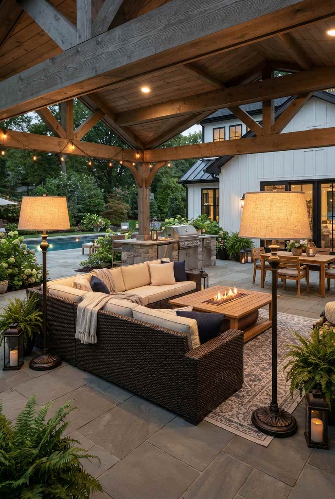 outdoor floor lamps