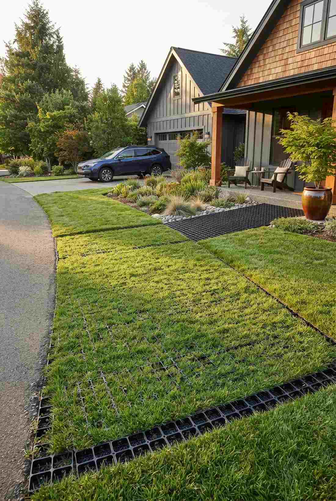 permeable grid pavers