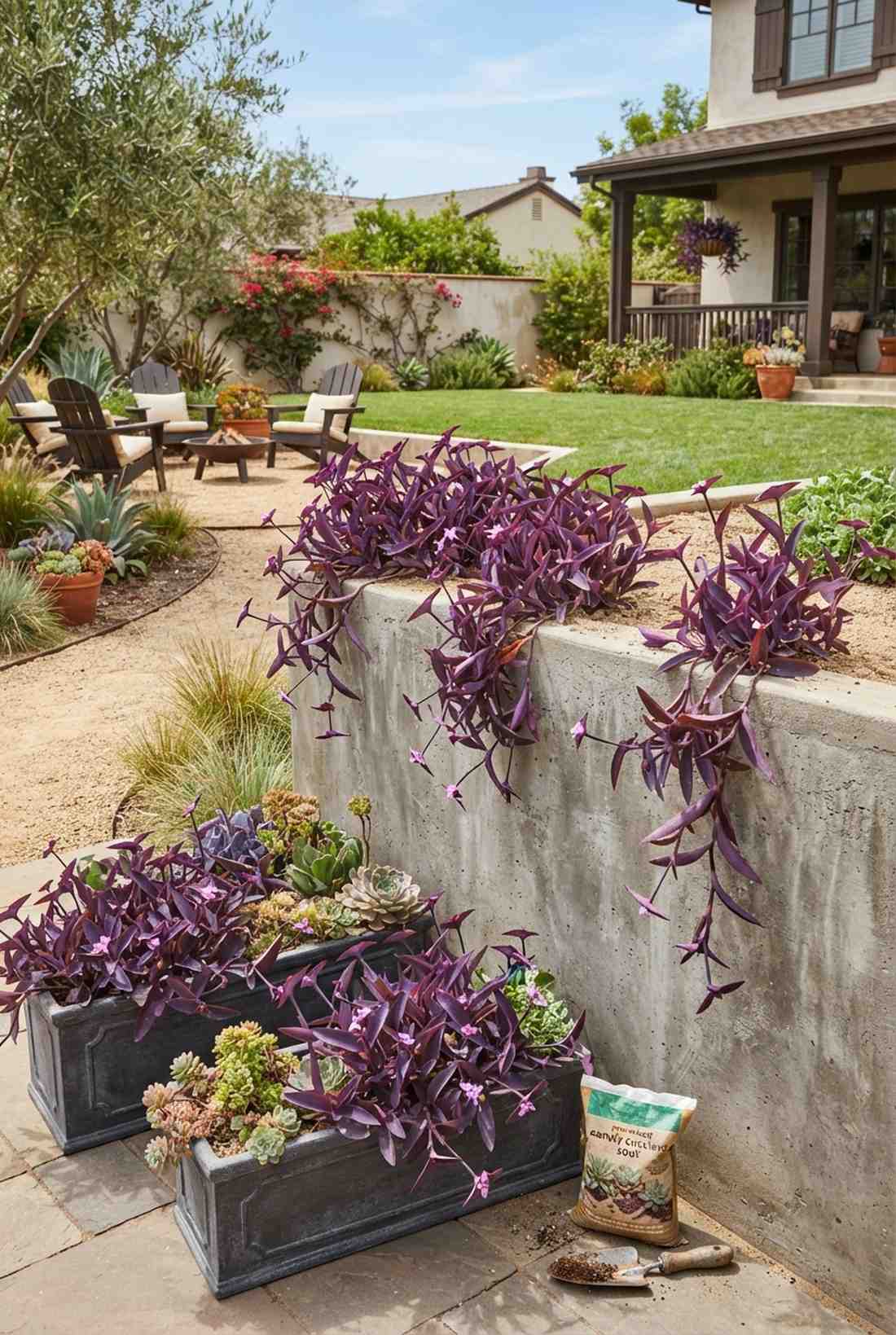purple heart trailing color