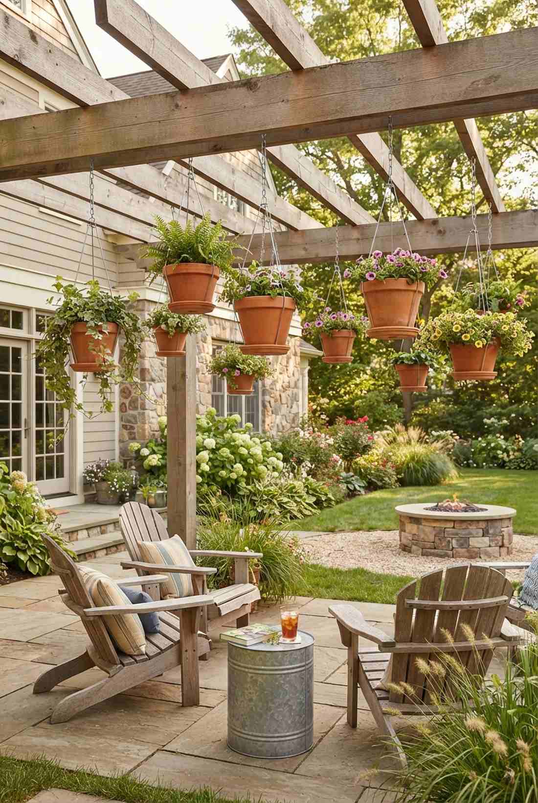 terra cotta hanging pots