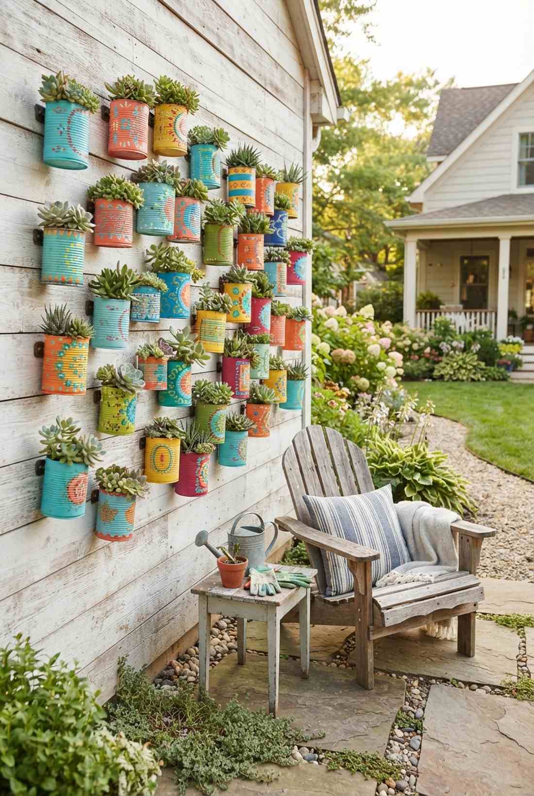 tin can wall gardens