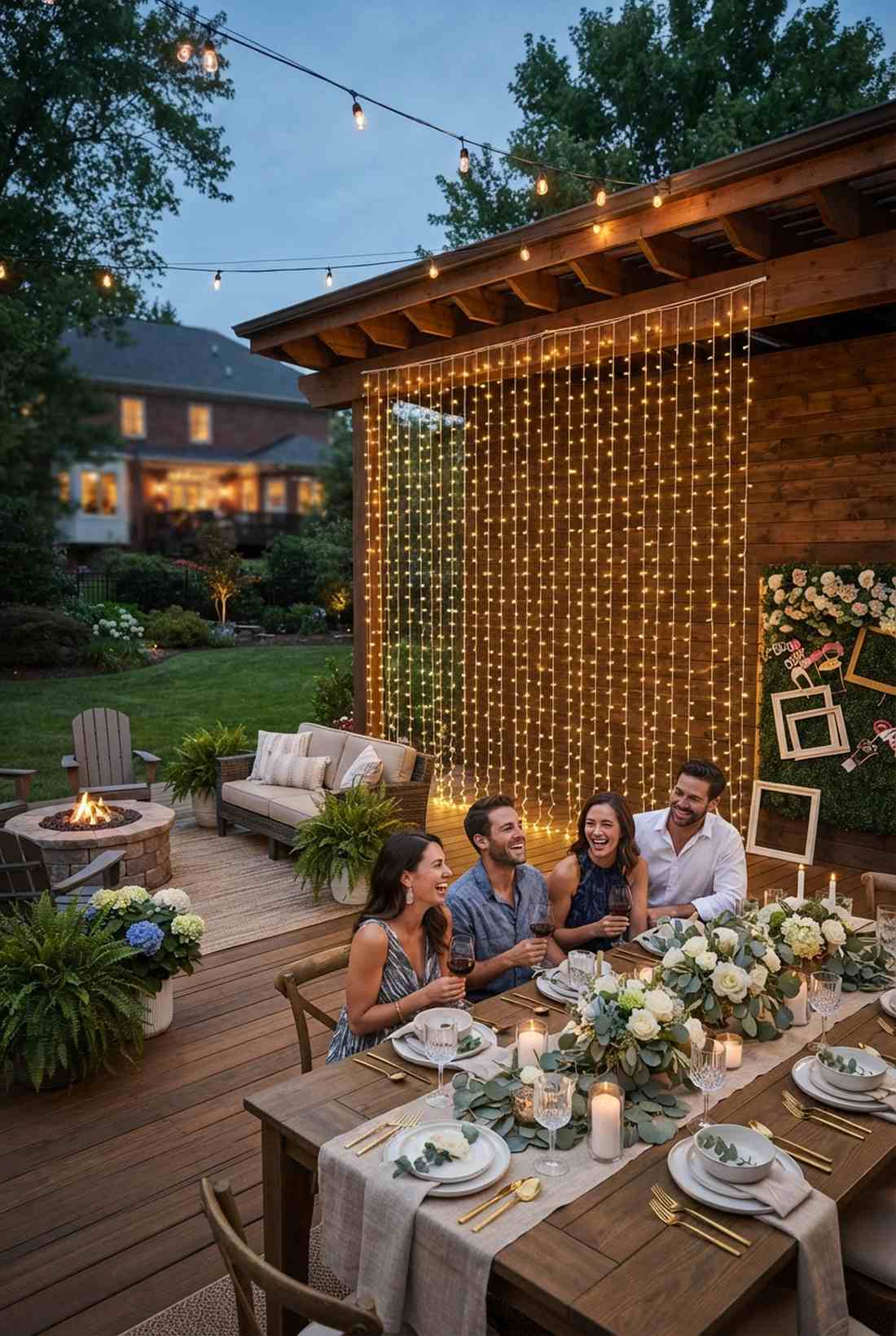vertical light curtain backdrop