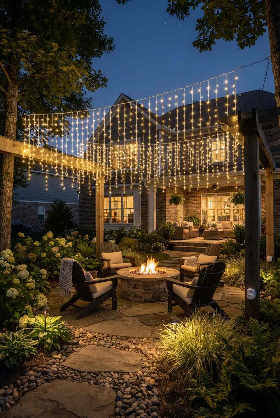 canopy drape lighting