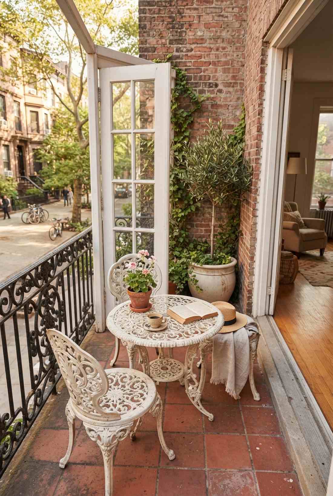 cast aluminum french cafe set