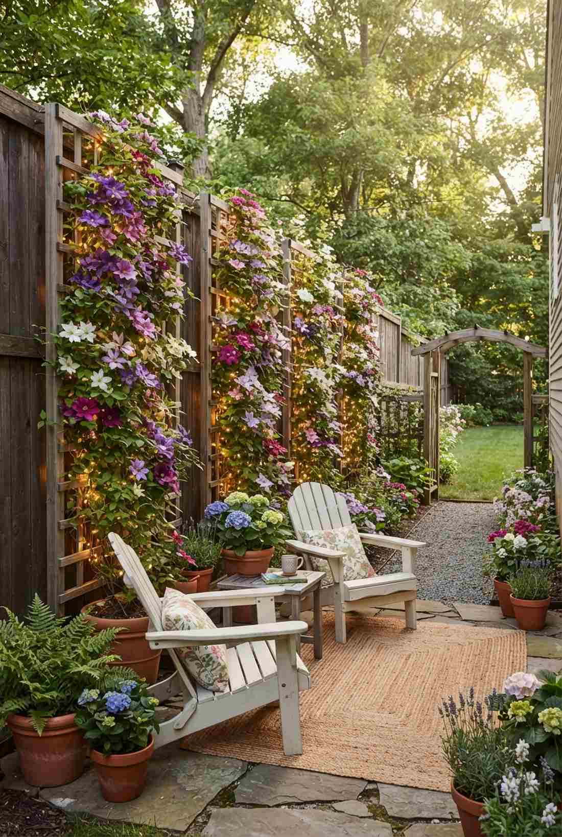 clematis trellis panels