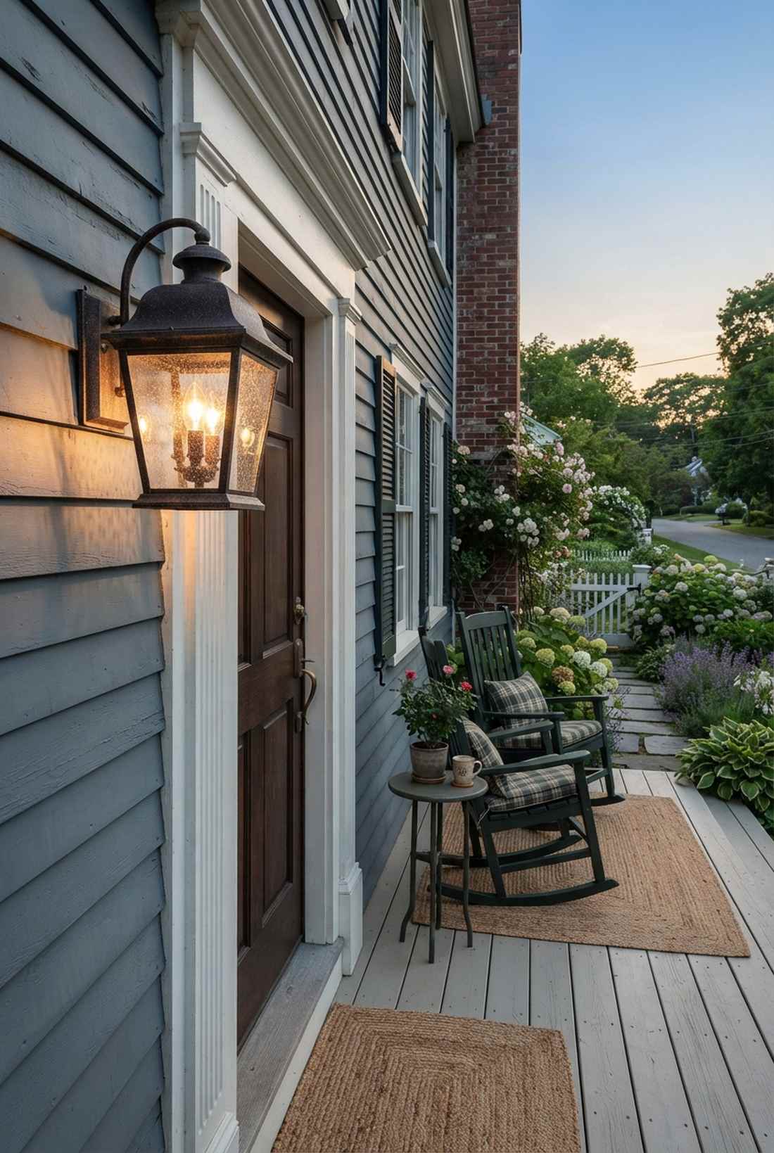colonial post lantern wall mount