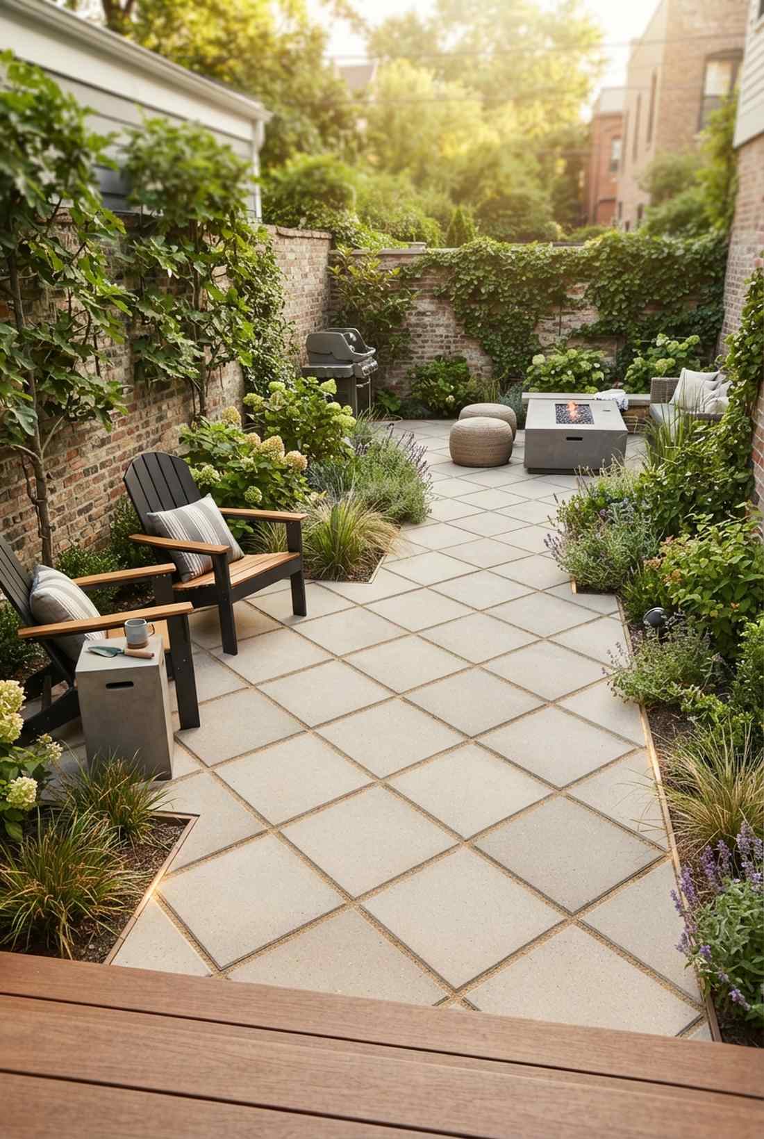 diagonal paving patterns