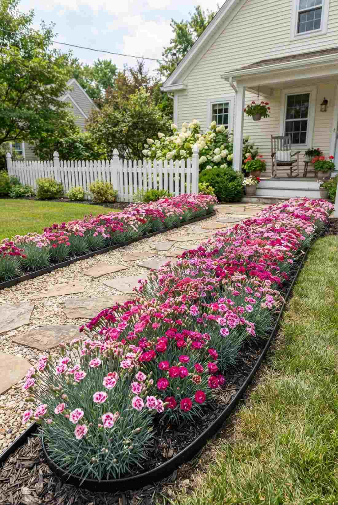 dianthus ribbon border