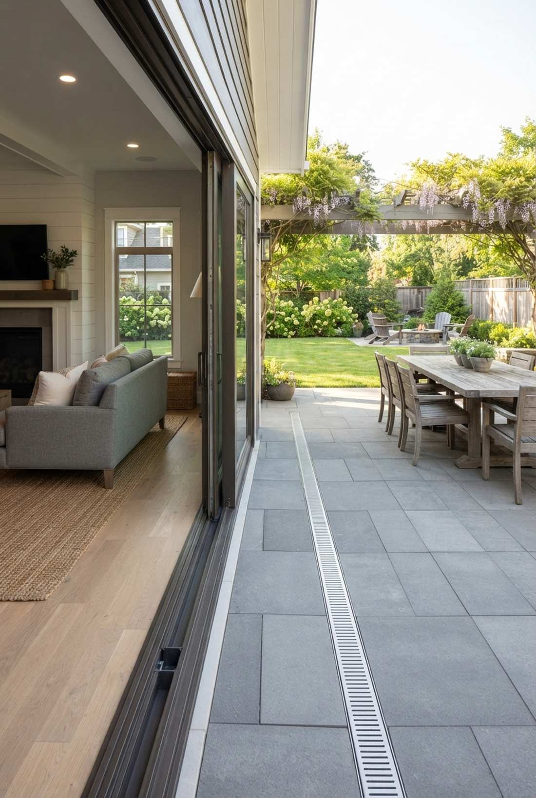 flush threshold sliding doors