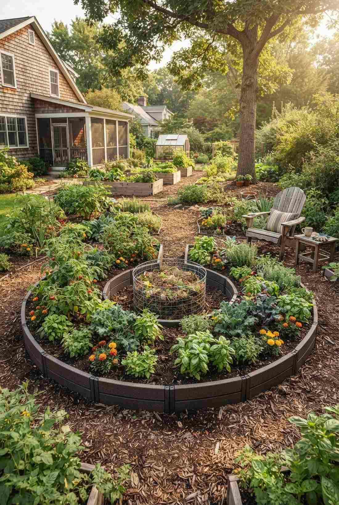 keyhole garden bed