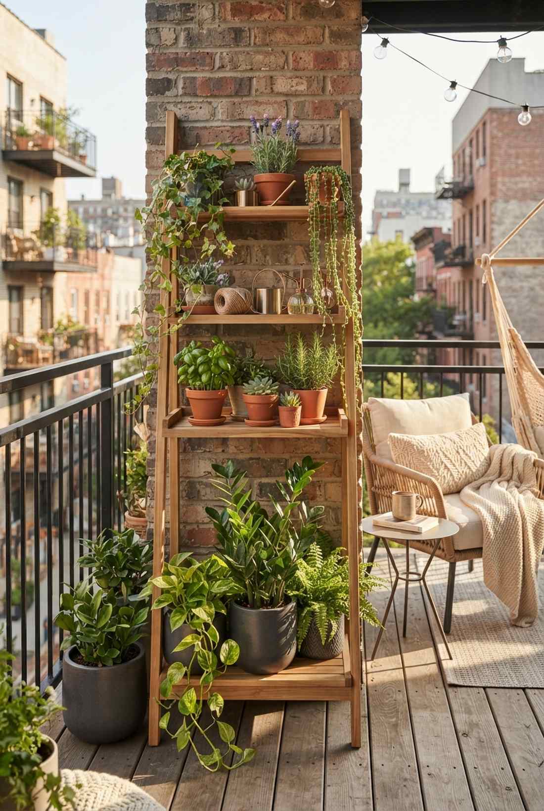 ladder shelf tiered planters