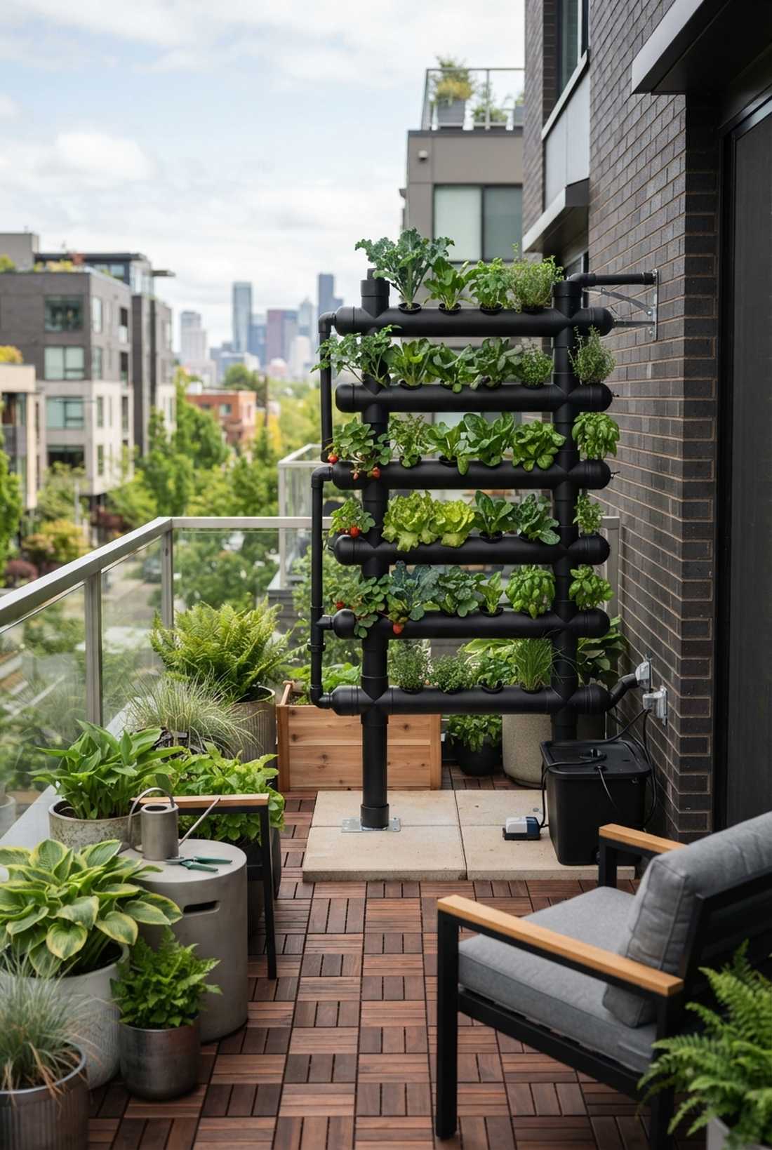 pvc pipe vertical tower