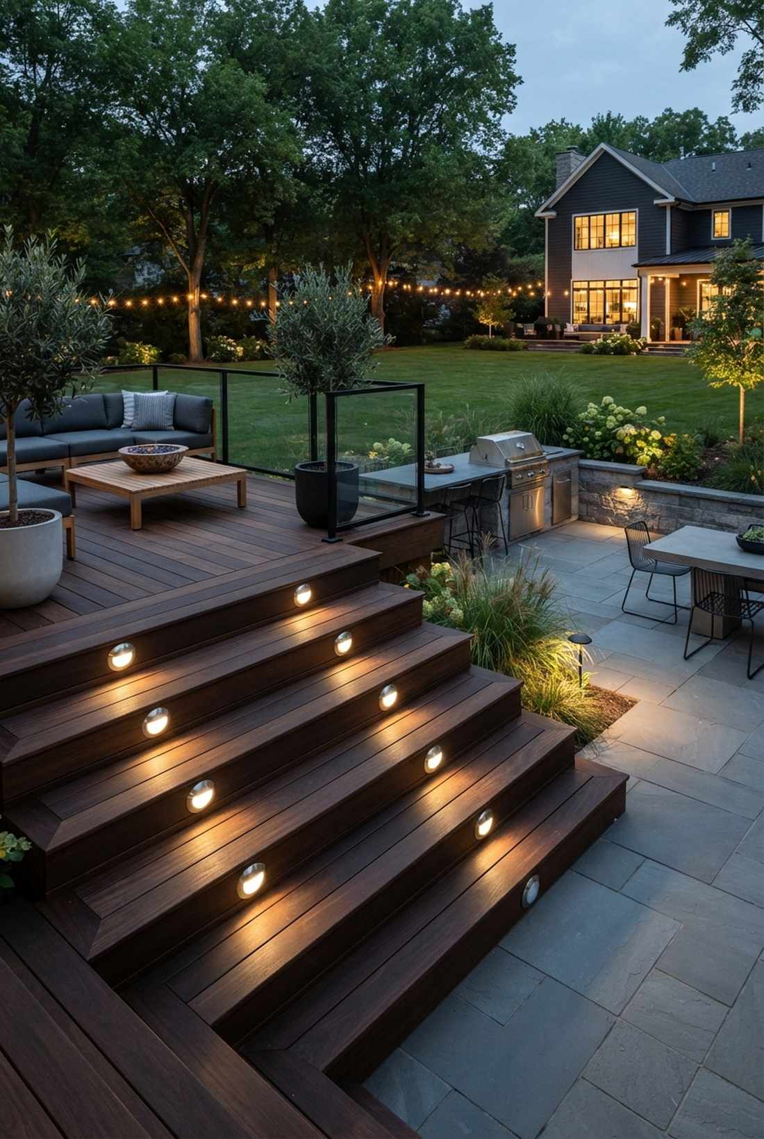 recessed step lights
